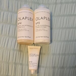 OLAPLEX No.4, No.5, No.3 Hair Care Trio - White